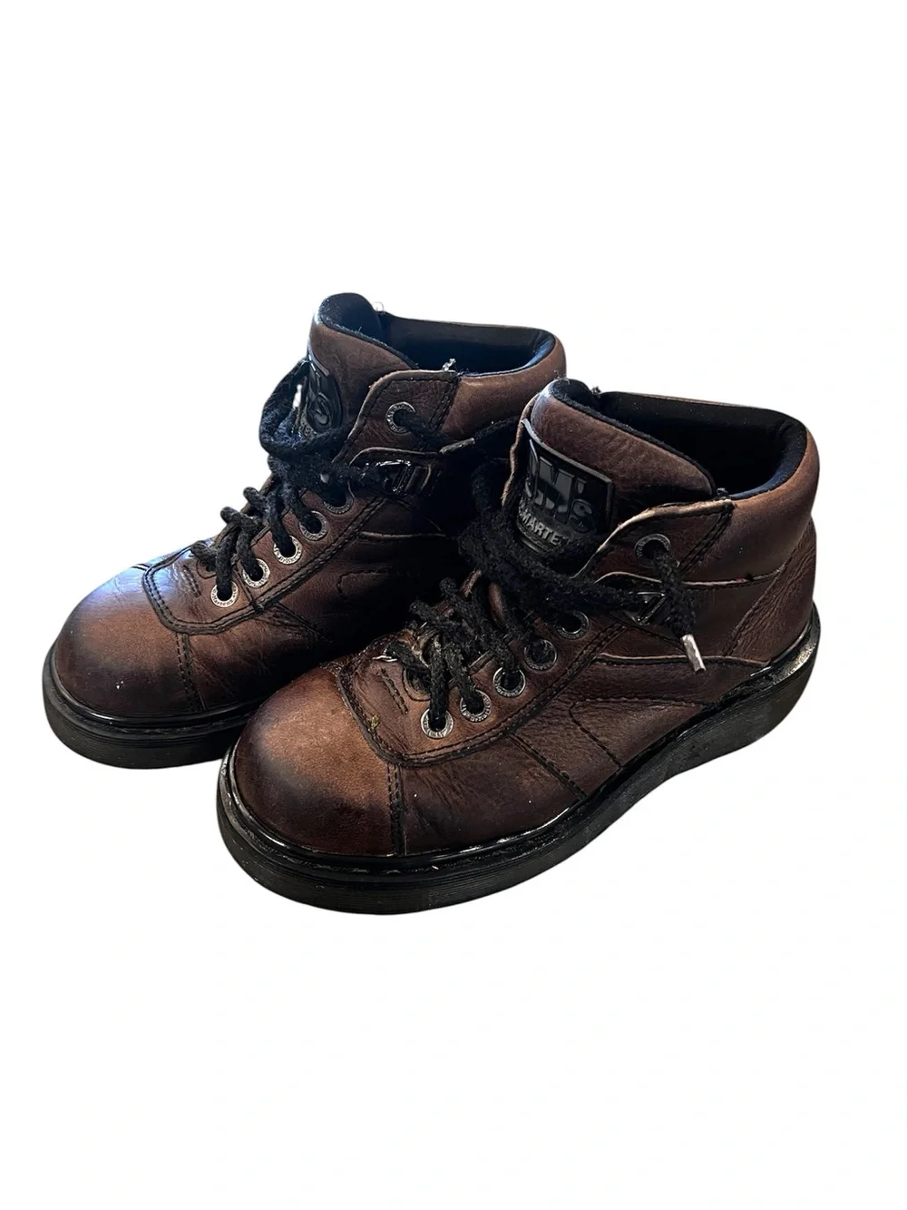 Dr. Martens Men’s Brown Leather Lace-Up Work Boots